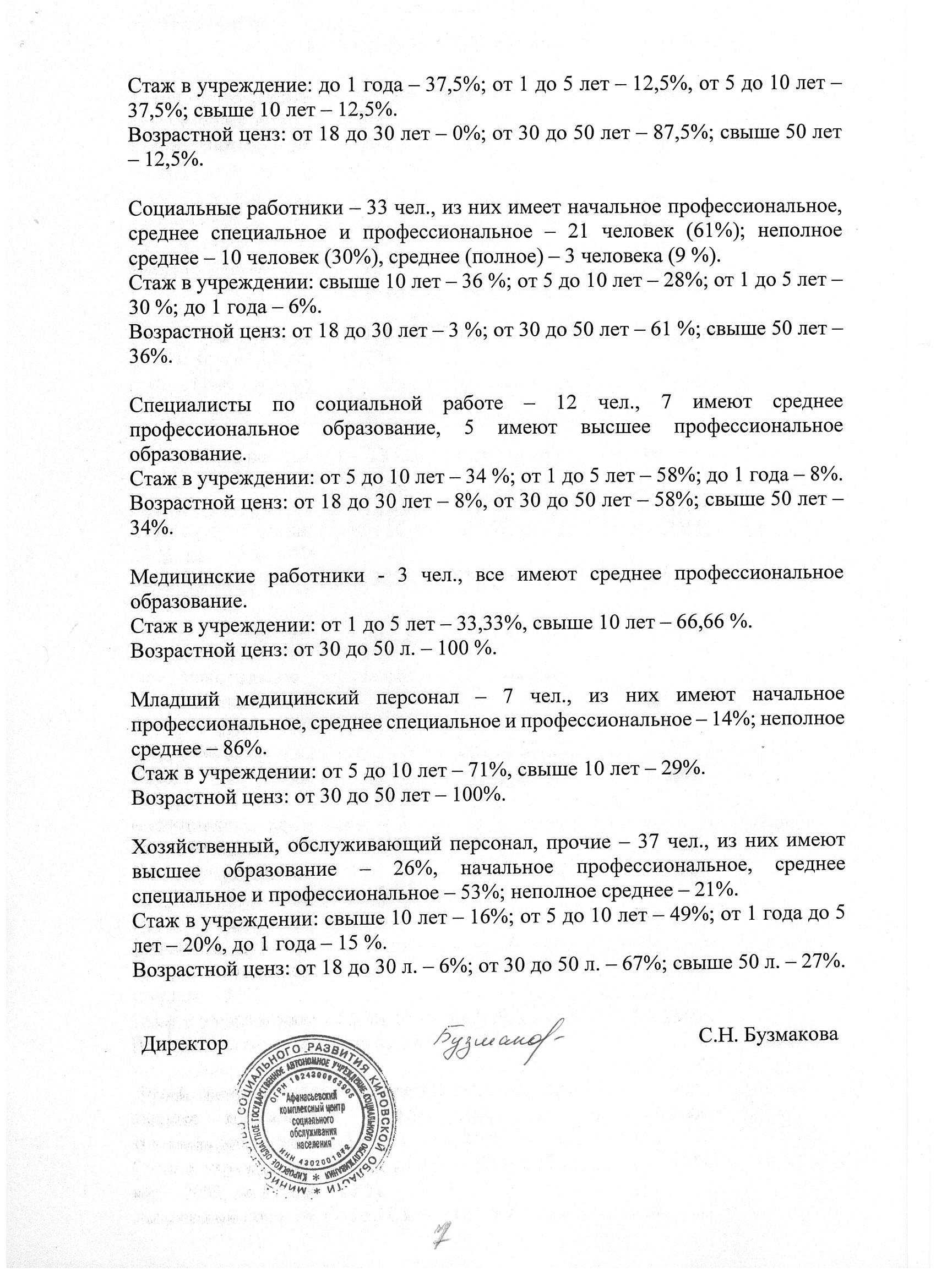 КОГАУСО “Афанасьевский комплексный центр социального обслуживания населения”